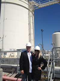 Keith and Jula at SFO Fuel Farmr